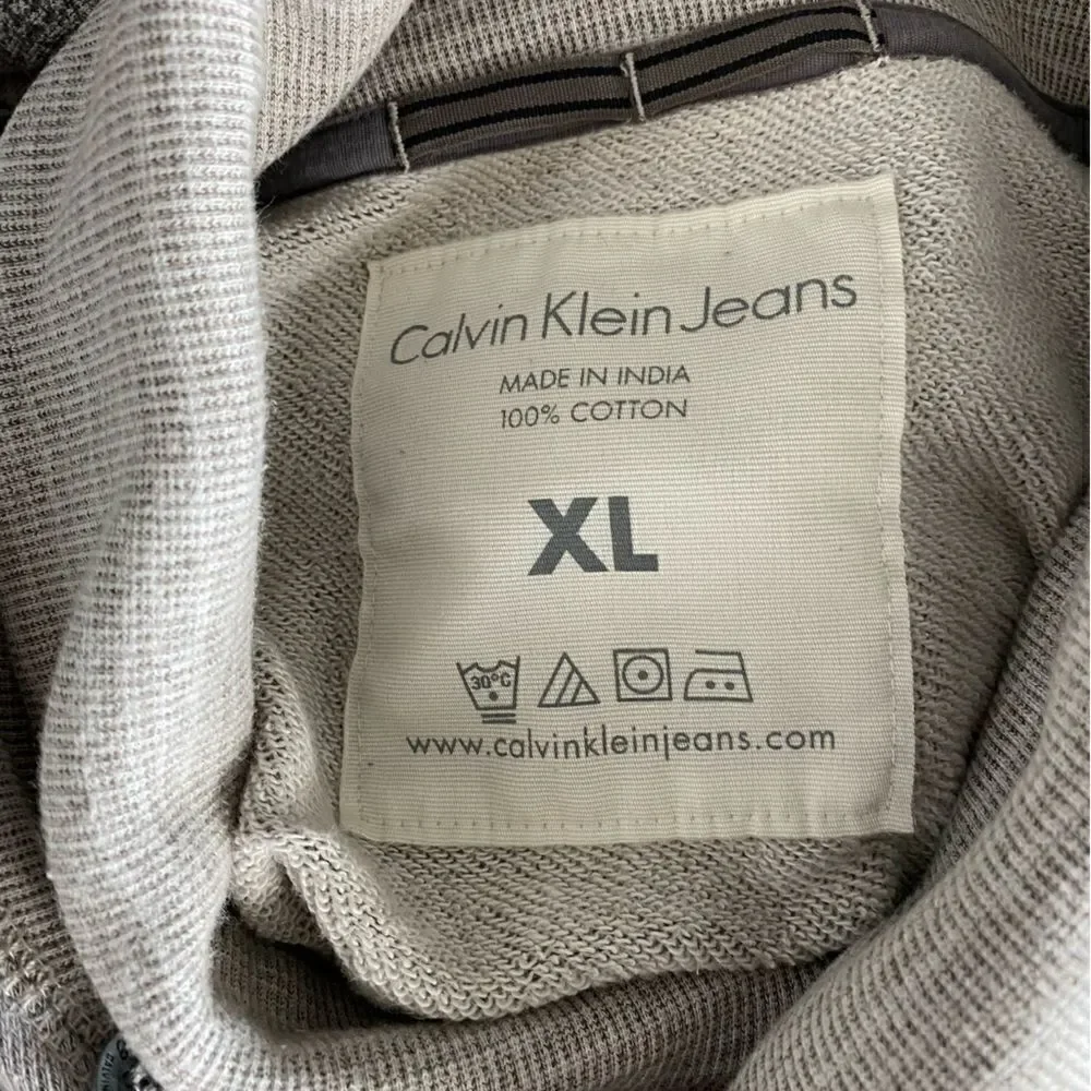 Calvin Klein Mens Pullover Sweater Striped Cotton SZ XL
